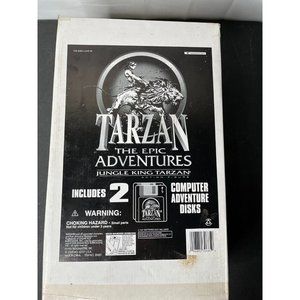 1995 Tarzan Epic Adventures 15" Tarzan Lord of The Jungle KING Figure NOS disks